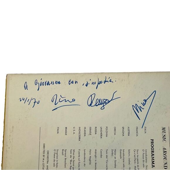 10/$25🦋 Autographed Copy Ship's Orchestra Music Around the World Vinyl Record - Picture 7 of 12